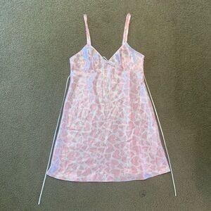 VINTAGE SLIP DRESS NIGHTGOWN LINGERIE SILKY Sexy Naughty BY ADONNA sz Medium